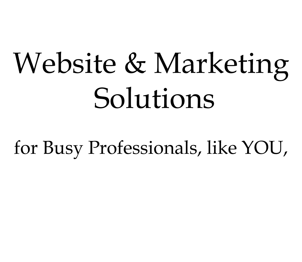 for busy professionals like YOU