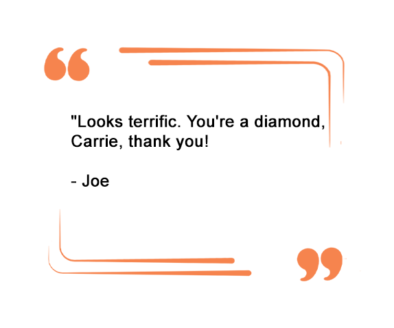 client comments for wordpress website setup