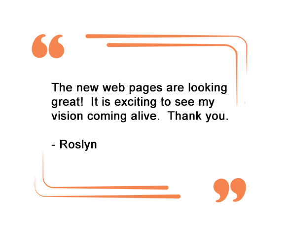 client comments for squarespace website design video gallery