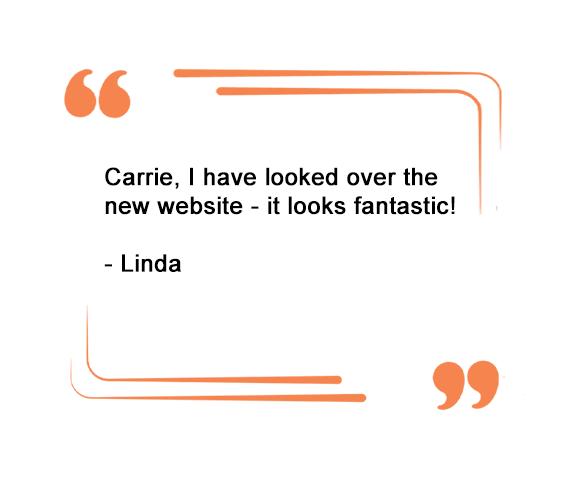 client comments for custom wordpress website design