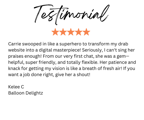 5 star customer review for CT website design shopify store